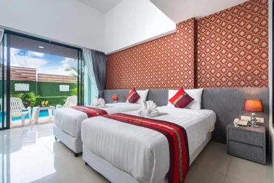 Camera Deluxe Doppia con Letti Singoli con Accesso alla Piscina — The Thames Pool Access Resort & Villa